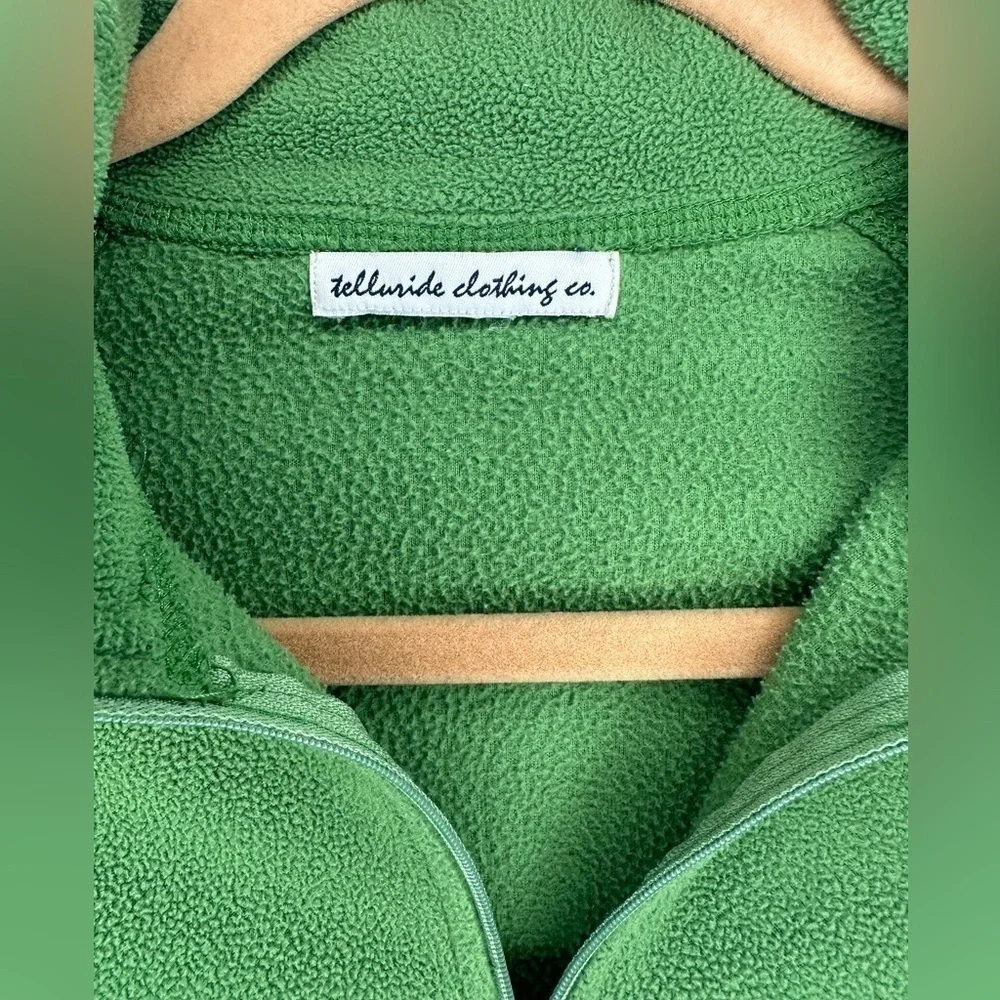 Telluride Clothing Co. 1/4 Zip Green Fleece Pullover Women’s Small - Picture 5 of 8